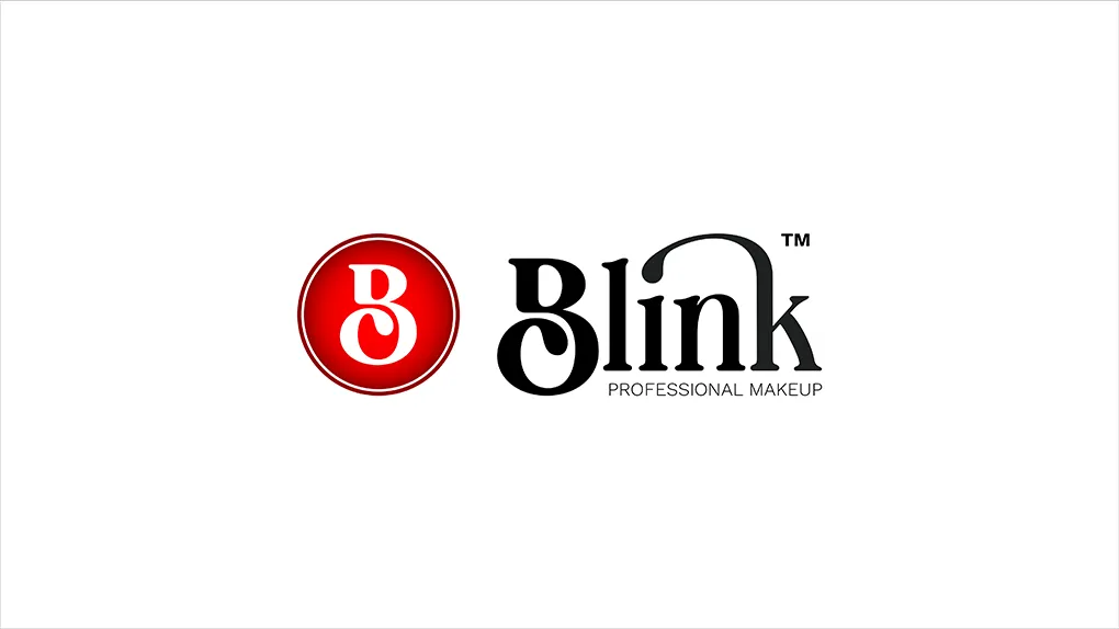 Blink logo design — professional makeup studio — CMYK Box Zagreb