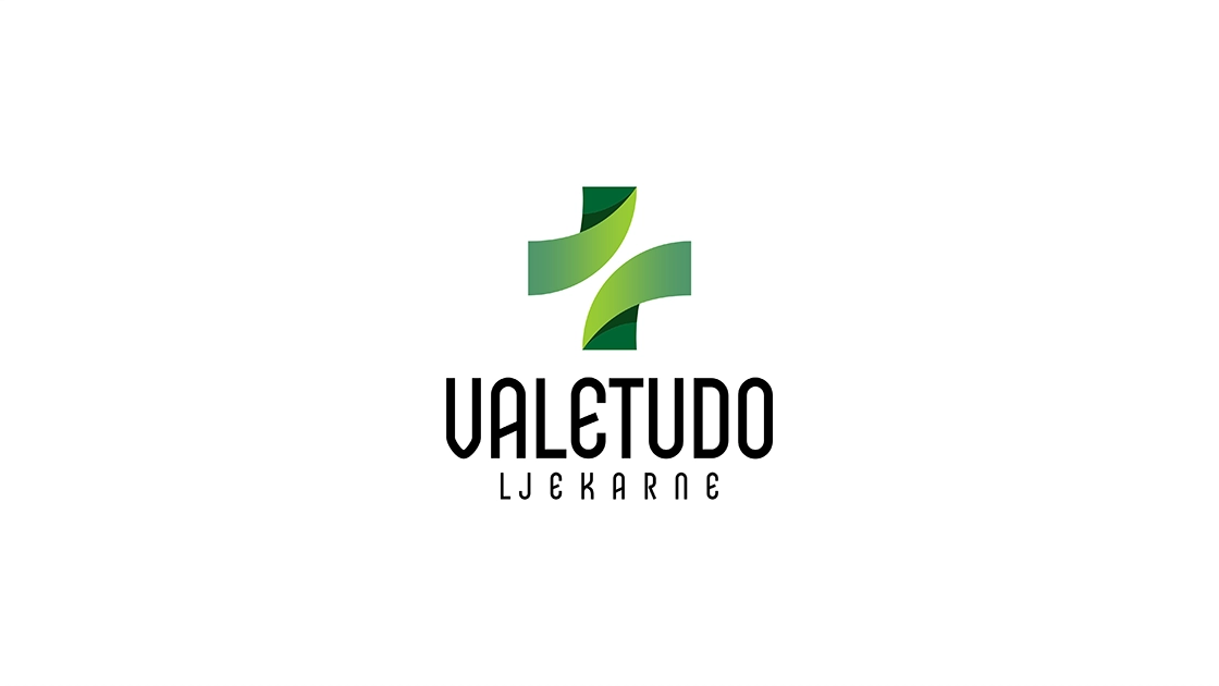 Valetudo logo design — pharmacy brand visual identity