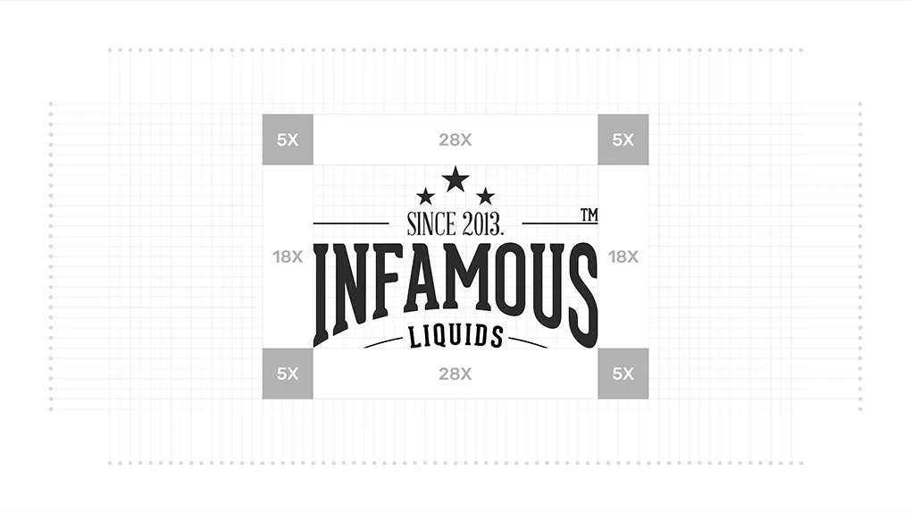 Infamous Liquids Logo - Clear Space